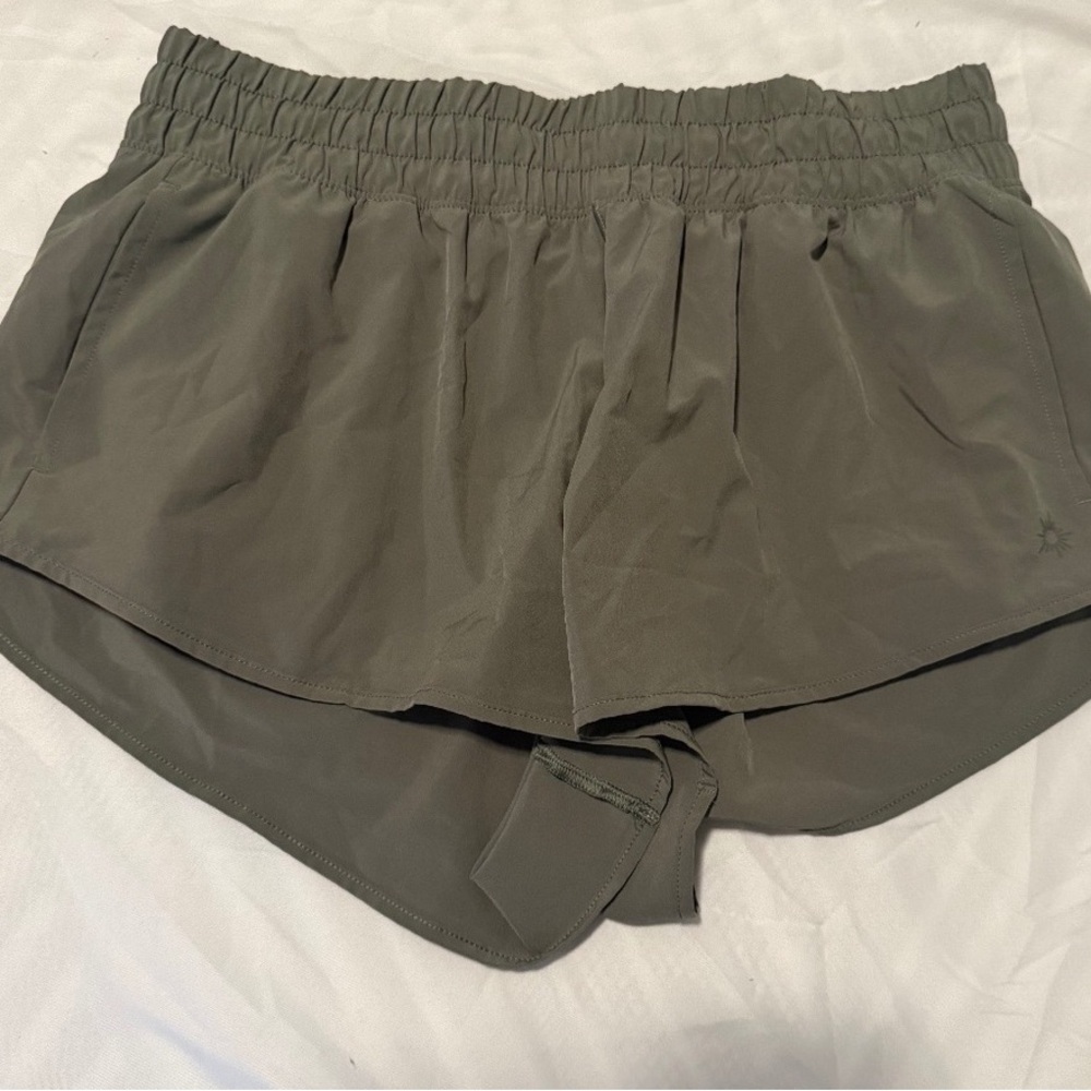 Aerie Olive Green Athletic Shorts